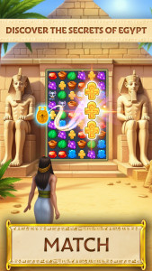 اسکرین شات 1 بازی Jewels of Egypt・Match 3 Puzzle