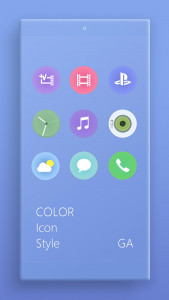 اسکرین شات برنامه COLOR™ Theme | BLUE - Design F 3