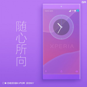 اسکرین شات برنامه Theme XPERIA ON™ | Be Purple - 🎨Design For SONY 6