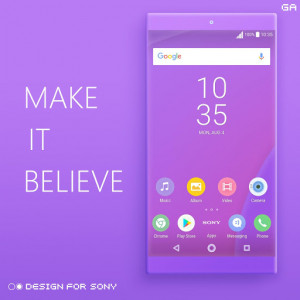 اسکرین شات برنامه Theme XPERIA ON™ | Be Purple - 🎨Design For SONY 5