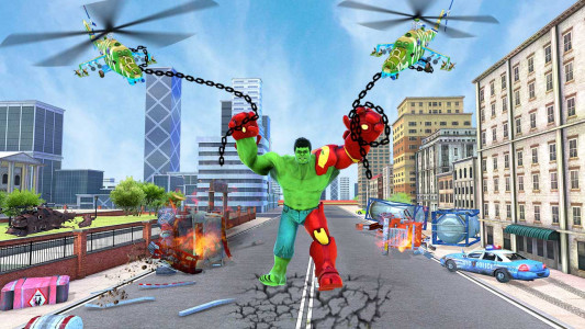اسکرین شات برنامه Monster Superhero City Battles 2