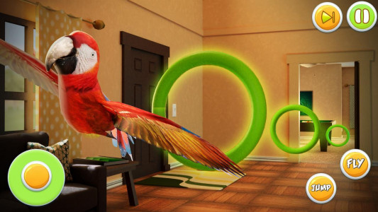 اسکرین شات بازی My Pet World Parrot Simulator- Bird Lands Games 2