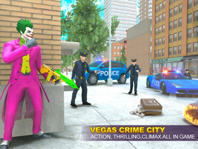 اسکرین شات برنامه Grand Clown Crime City War: Gangster Crime Games 6