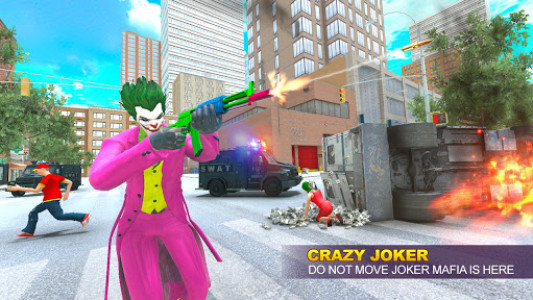 اسکرین شات برنامه Grand Clown Crime City War: Gangster Crime Games 3