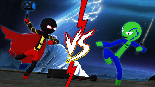 اسکرین شات برنامه Super Stickman Rope Hero Fight 3