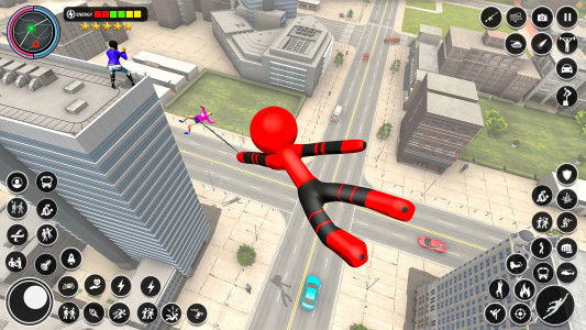 اسکرین شات بازی Stickman Spider Rope Games 6