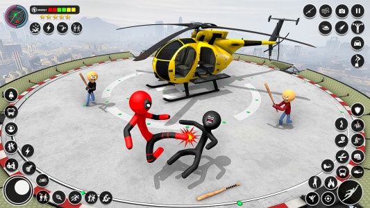 اسکرین شات بازی Stickman Spider Rope Games 3