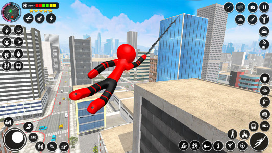اسکرین شات بازی Stickman Spider Rope Games 4