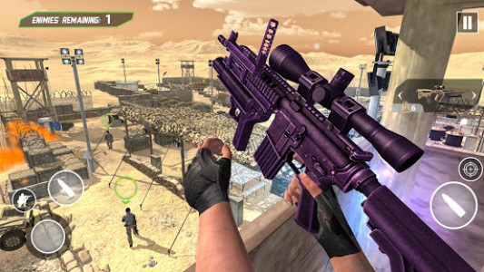 اسکرین شات برنامه US Army Counter Attack: FPS Shooting Game 1
