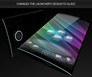 اسکرین شات برنامه Glass theme & glass icon pack + amoled wallpapers 4