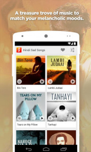 اسکرین شات برنامه Hindi Sad Songs App 1