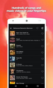 اسکرین شات برنامه Love Songs Hindi App 2