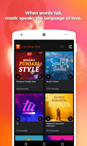 اسکرین شات برنامه Love Songs Hindi App 1