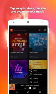 اسکرین شات برنامه Love Songs Hindi App 3