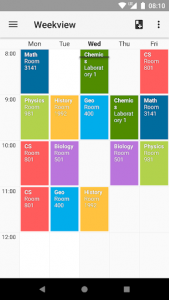 اسکرین شات برنامه Timetable 1