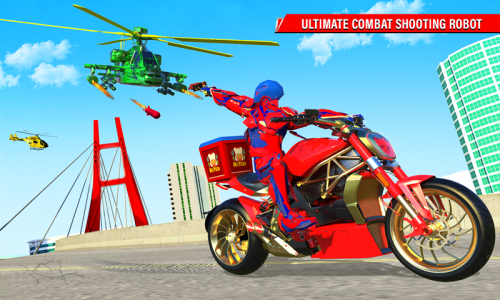 اسکرین شات بازی Superhero Bike Delivery Taxi 3
