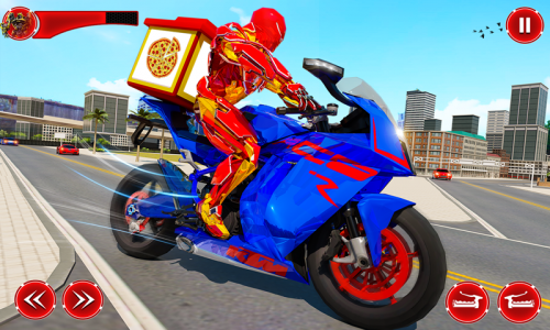 اسکرین شات بازی Superhero Bike Delivery Taxi 2