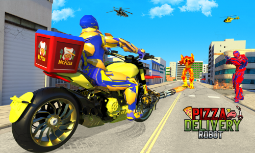 اسکرین شات بازی Superhero Bike Delivery Taxi 5