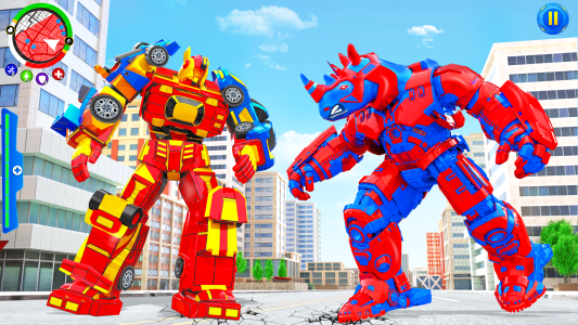 اسکرین شات 6 بازی Rhino Robot Car Transformation