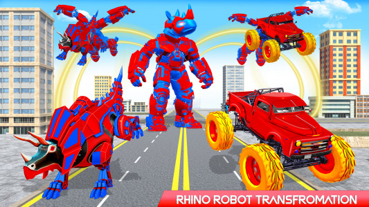 اسکرین شات 7 بازی Rhino Robot Car Transformation