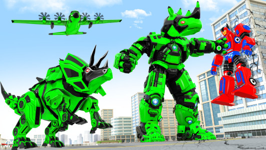 اسکرین شات 5 بازی Rhino Robot Car Transformation