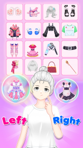 اسکرین شات 1 بازی Left or Right: Anime Dress Up