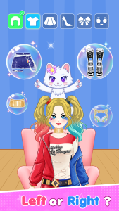 اسکرین شات 7 بازی Left or Right: Anime Dress Up