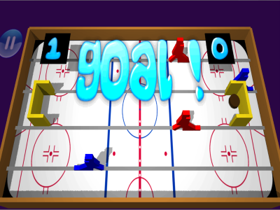 اسکرین شات 3 بازی Table Ice Hockey 3d
