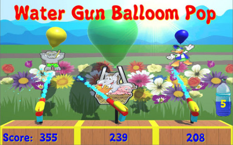 اسکرین شات بازی Water Gun Balloon Pop 3