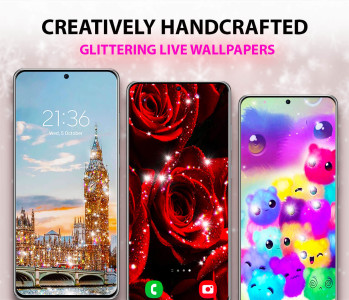 اسکرین شات 2 برنامه Glitter Live Wallpaper
