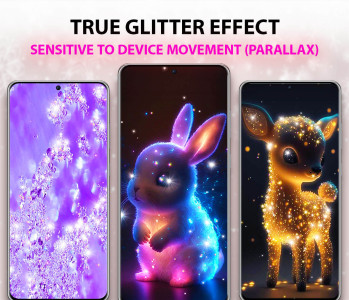 اسکرین شات 1 برنامه Glitter Live Wallpaper