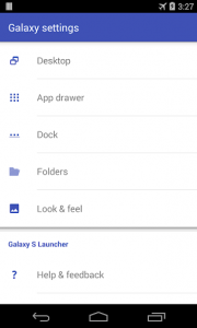 اسکرین شات برنامه S Launcher for Galaxy TouchWiz 3