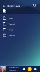 اسکرین شات برنامه Music Player for Samsung Galaxy 5