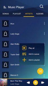 اسکرین شات برنامه Music Player for Samsung Galaxy 4