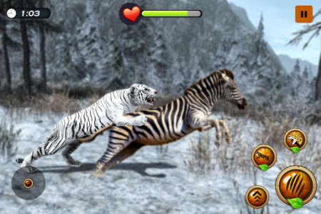 اسکرین شات بازی Arctic Tiger Simulator: Wild Family Survival 8