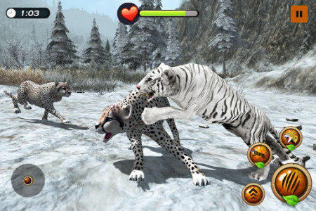 اسکرین شات بازی Arctic Tiger Simulator: Wild Family Survival 5