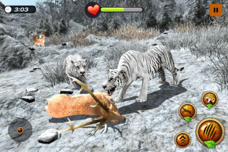 اسکرین شات بازی Arctic Tiger Simulator: Wild Family Survival 2
