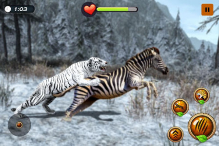 اسکرین شات بازی Arctic Tiger Simulator: Wild Family Survival 4