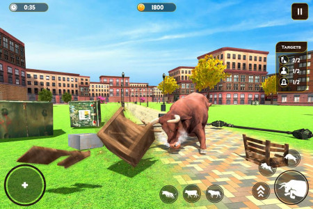 اسکرین شات بازی Angry Bull City Rampage 3D 4