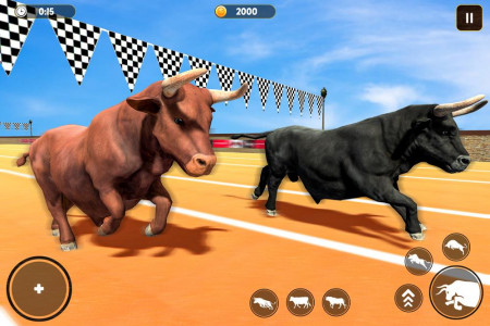 اسکرین شات بازی Angry Bull City Rampage 3D 1