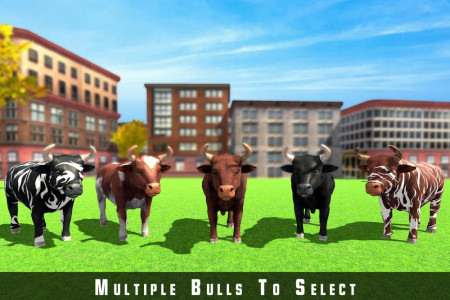 اسکرین شات بازی Angry Bull City Rampage 3D 5