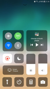 اسکرین شات برنامه Control Center IOS 13 1