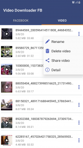 اسکرین شات برنامه Video Downloader for Facebook 3