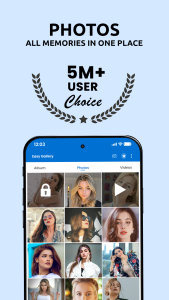 اسکرین شات 1 برنامه Photo Gallery, Editor & Vault