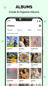 اسکرین شات 1 برنامه Gallery - Album & Photo Vault