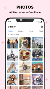 اسکرین شات 2 برنامه Gallery - Album & Photo Vault