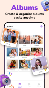 اسکرین شات 2 برنامه Gallery - Album & Photo Vault