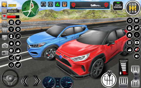 اسکرین شات برنامه Helicopter Vs Car Traffic Race 4