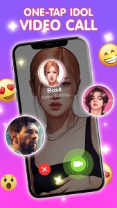 اسکرین شات 2 بازی Celebs Prank Video Call & Chat