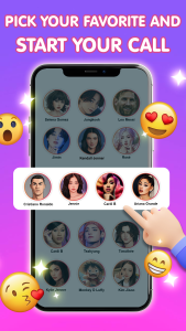 اسکرین شات 5 بازی Celebs Prank Video Call & Chat